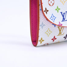 画像をギャラリービューアに読み込む, 極美品 LOUIS VUITTON ルイヴィトン ポルトモネ ロザリ コインケース M13399 村上隆 モノグラムキャンバス ブロン マルチカラー ホワイト 財布 ウォレット ゴールド金具 中古 4a005443