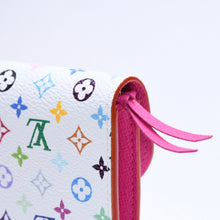 画像をギャラリービューアに読み込む, 極美品 LOUIS VUITTON ルイヴィトン ポルトモネ ロザリ コインケース M13399 村上隆 モノグラムキャンバス ブロン マルチカラー ホワイト 財布 ウォレット ゴールド金具 中古 4a005443