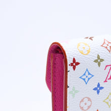 画像をギャラリービューアに読み込む, 極美品 LOUIS VUITTON ルイヴィトン ポルトモネ ロザリ コインケース M13399 村上隆 モノグラムキャンバス ブロン マルチカラー ホワイト 財布 ウォレット ゴールド金具 中古 4a005443