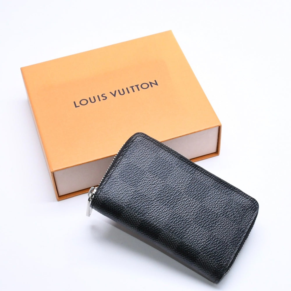 極美品 LOUIS VUITTON ルイヴィトン 財布 ジッピーコインパース コインケース カードケース ミニウォレット N63076 ブラック ダミエグラフィット 中古 4a005661