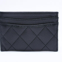 画像をギャラリービューアに読み込む, 極美品 CHANEL シャネル クラシック カードケース AP0213 キャビアスキン マトラッセ ブラック ココマーク ランダム品番 ゴールド金具 中古 4a005441
