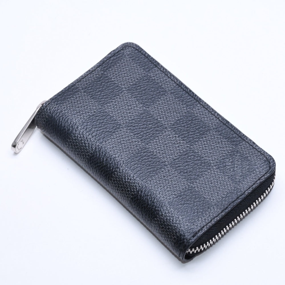 極美品 LOUIS VUITTON ルイヴィトン 財布 ジッピーコインパース コインケース カードケース ミニウォレット N63076 ブラック ダミエグラフィット 中古 4a005661