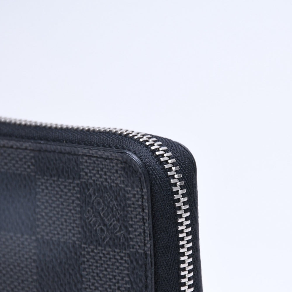 極美品 LOUIS VUITTON ルイヴィトン 財布 ジッピーコインパース コインケース カードケース ミニウォレット N63076 ブラック ダミエグラフィット 中古 4a005661