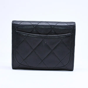 CHANEL シャネル マトラッセ コインカードケース 13番台 コインケース ココマーク ラムスキン シルバー金具 美品 中古 4a005452