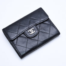 画像をギャラリービューアに読み込む, CHANEL シャネル マトラッセ コインカードケース 13番台 コインケース ココマーク ラムスキン シルバー金具 美品 中古 4a005452