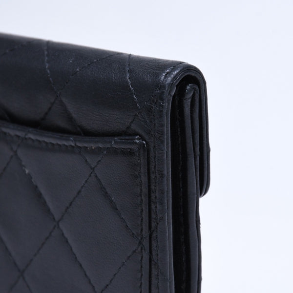 CHANEL シャネル マトラッセ コインカードケース 13番台 コインケース ココマーク ラムスキン シルバー金具 美品 中古 4a005452