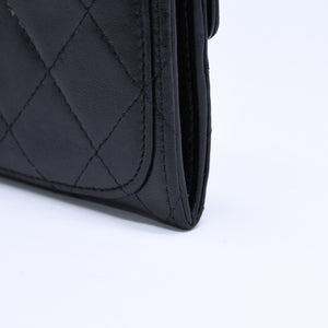 CHANEL シャネル マトラッセ コインカードケース 13番台 コインケース ココマーク ラムスキン シルバー金具 美品 中古 4a005452
