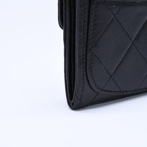 CHANEL シャネル マトラッセ コインカードケース 13番台 コインケース ココマーク ラムスキン シルバー金具 美品 中古 4a005452