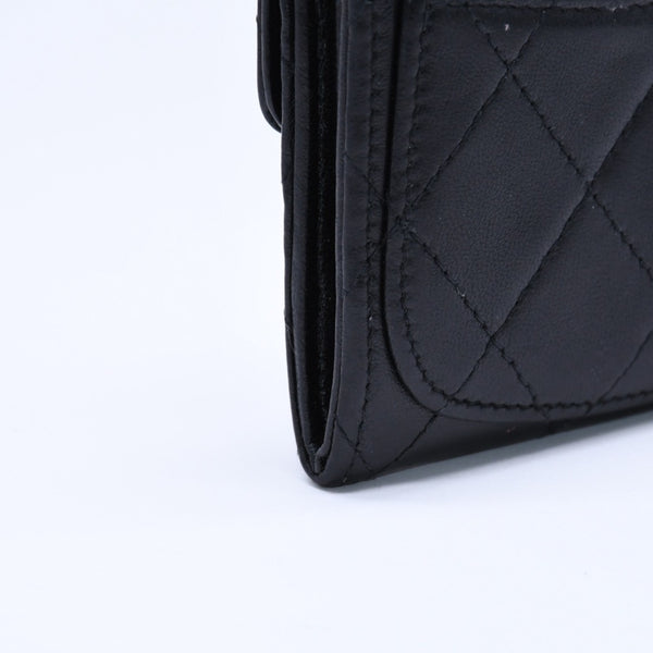 CHANEL シャネル マトラッセ コインカードケース 13番台 コインケース ココマーク ラムスキン シルバー金具 美品 中古 4a005452