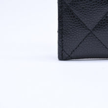 画像をギャラリービューアに読み込む, 極美品 CHANEL シャネル クラシック カードケース AP0213 キャビアスキン マトラッセ ブラック ココマーク ランダム品番 ゴールド金具 中古 4a005441