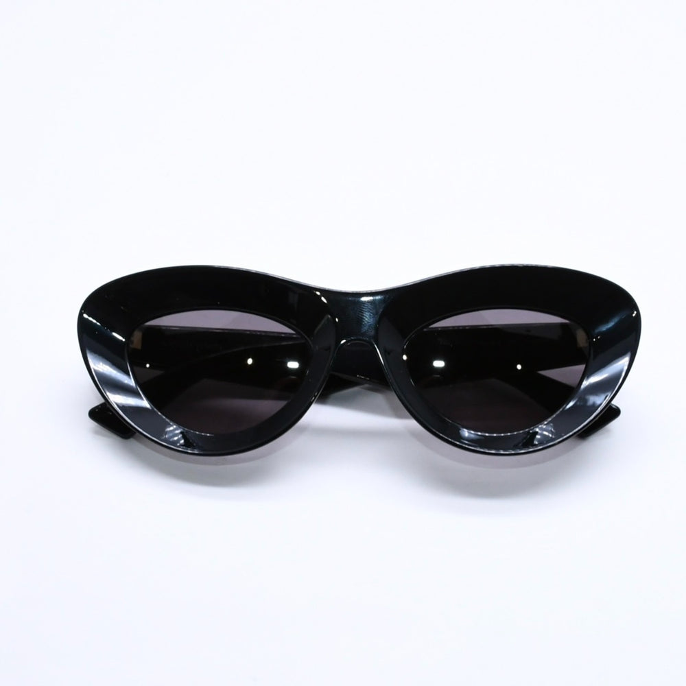 極美品 BOTTEGA VENETA ボッテガヴェネタ サングラス BV1325S アセテート ブラック サイズ51□22 140 ゴールド金具 中古 4a005442