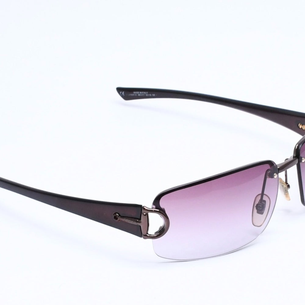 Very Good Condition GUCCI Gucci Half Rim Sunglasses Eyewear GG2744/F/S BKVYT Size 62□15 130 Horsebit Brown Used 4a005451
