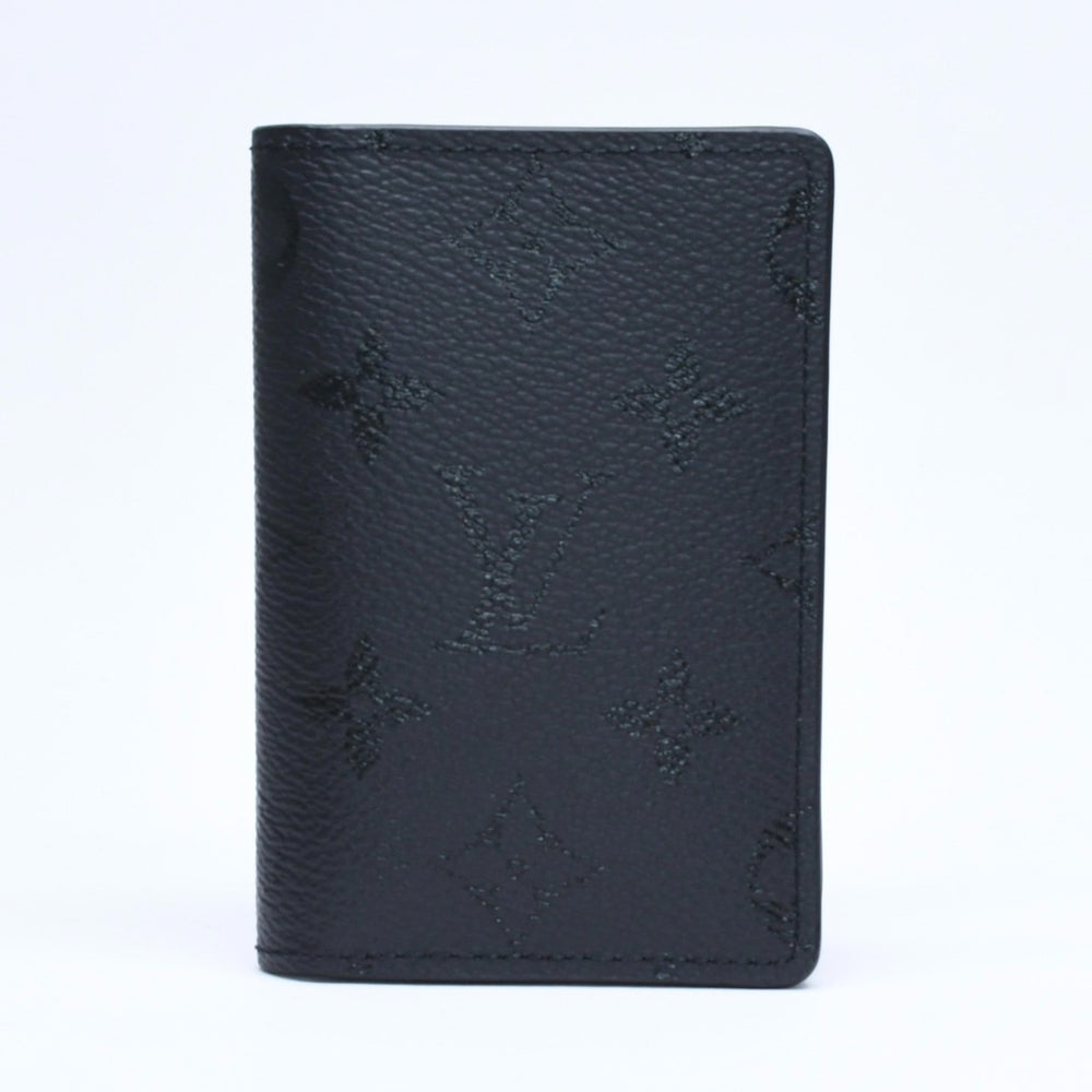 極美品 LOUIS VUITTON ルイヴィトン オーガナイザー ドゥ ポッシュ M26775 モノグラムミッド カードケース ミニウォレット ブラック 中古 4a005454