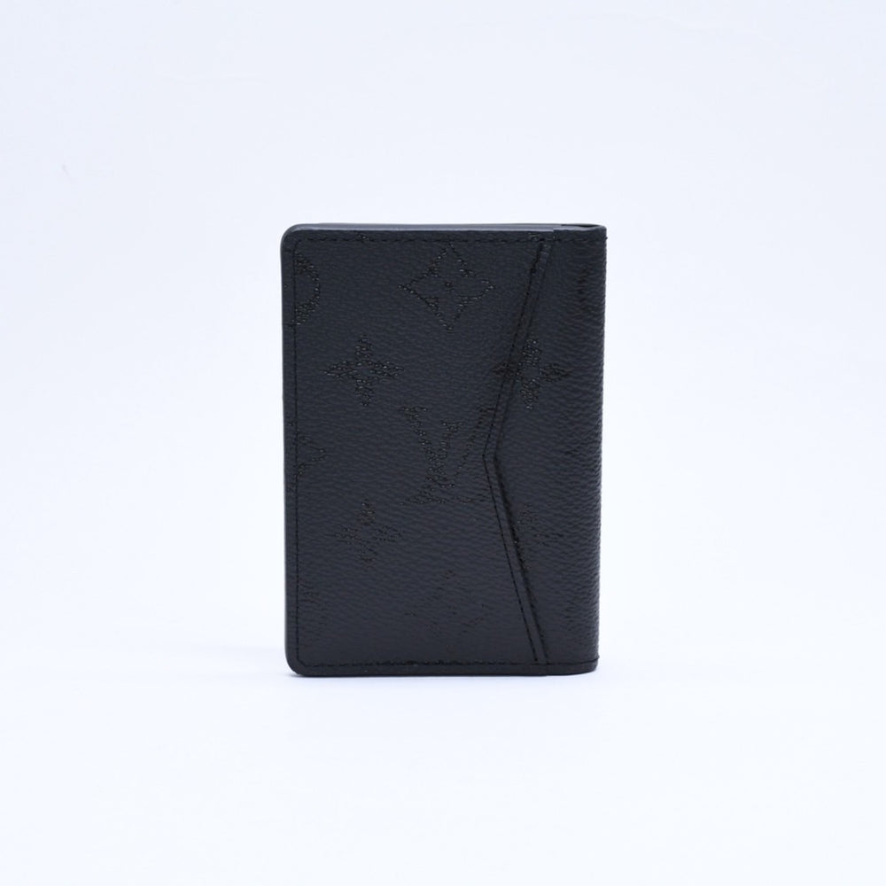 極美品 LOUIS VUITTON ルイヴィトン オーガナイザー ドゥ ポッシュ M26775 モノグラムミッド カードケース ミニウォレット ブラック 中古 4a005454