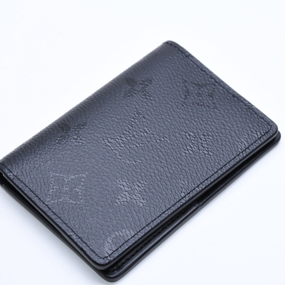 極美品 LOUIS VUITTON ルイヴィトン オーガナイザー ドゥ ポッシュ M26775 モノグラムミッド カードケース ミニウォレット ブラック 中古 4a005454