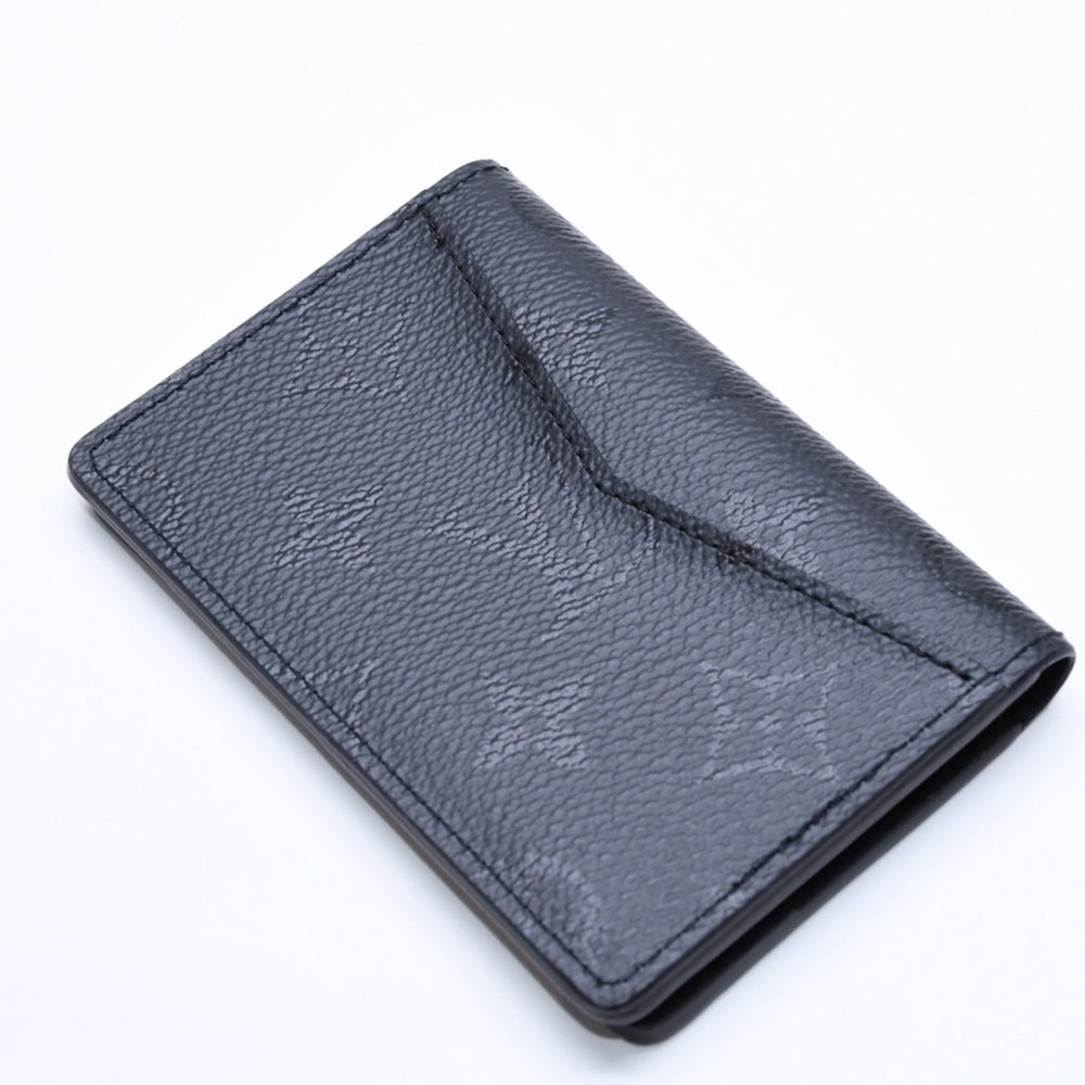 極美品 LOUIS VUITTON ルイヴィトン オーガナイザー ドゥ ポッシュ M26775 モノグラムミッド カードケース ミニウォレット ブラック 中古 4a005454
