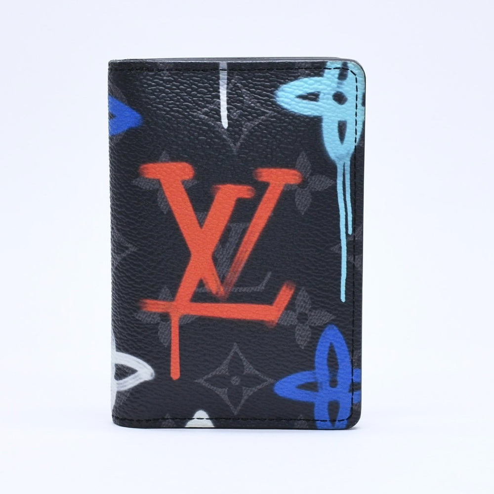 新品同様 LOUIS VUITTON ルイヴィトン オーガナイザー ドゥ ポッシュ M81817 モノグラムエクリプスキャンバス 中古 4a005665