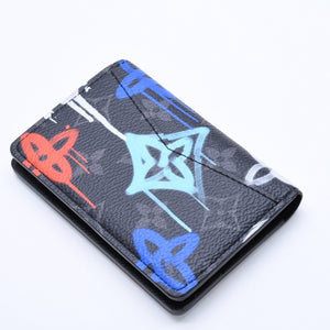 新品同様 LOUIS VUITTON ルイヴィトン オーガナイザー ドゥ ポッシュ M81817 モノグラムエクリプスキャンバス 中古 4a005665