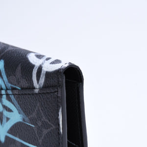 新品同様 LOUIS VUITTON ルイヴィトン オーガナイザー ドゥ ポッシュ M81817 モノグラムエクリプスキャンバス 中古 4a005665