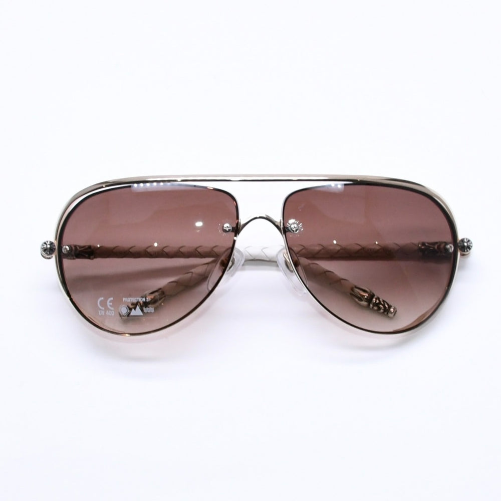 Very Good Condition CHROME HEARTS JEWEL BOX Teardrop Sunglasses Size 62□14-128 CH Cross Used 4a005759