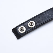 将图片加载到图库查看器，極美品 CHROME HEARTS クロムハーツ 3BTTN 2SNP CRS 3ボタン 2スナップ クロスボール ブレスレット レザー シルバー925 中古 4a005722