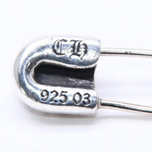 画像をギャラリービューアに読み込む, CHROME HEARTS クロムハーツ SAFETY PIN CH PLUS SM ER CHプラス セーフティーピン スモール ピアス 重量約2.04g シルバー925 美品 中古 4a005721