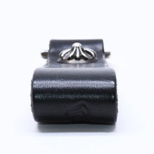 将图片加载到图库查看器，極美品 CHROME HEARTS クロムハーツ BELT LOOP D RING CROSS BALL BUTTON ベルトループ Dリング クロスボタン キーリング レザー 中古 4a005766