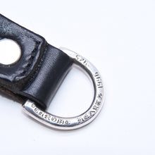 将图片加载到图库查看器，極美品 CHROME HEARTS クロムハーツ BELT LOOP D RING CROSS BALL BUTTON ベルトループ Dリング クロスボタン キーリング レザー 中古 4a005766
