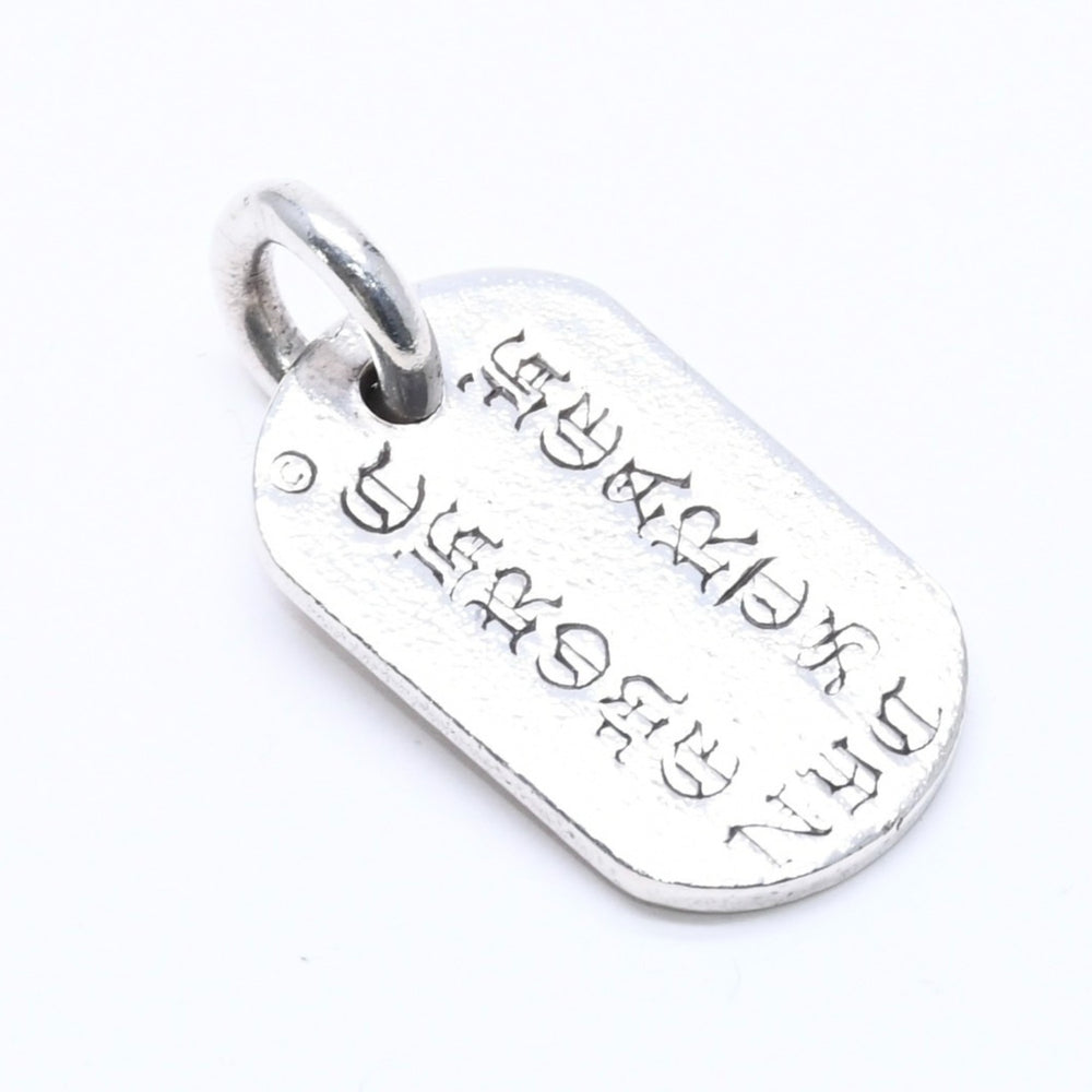 CHROME HEARTS D TAG SML LTD NYC Small Dog Tag Pendant Top Weight approx. 9.47g NYC Limited Silver 925 Good Condition Used 4a005720