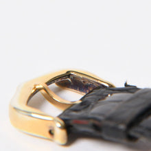 将图片加载到图库查看器中。 極美品 CARTIER カルティエ サントスデュモン エクストラフラット 腕時計 96062 重量約22.11g 手巻き 白文字盤 18KYG 社外ベルト 中古 4a005458