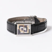 Load the image into the gallery viewer. 極美品 CARTIER カルティエ マストタンク LM アールデコ 腕時計 W1008095 SV925 SS 社外革 QZ マルチ文字盤 世界1000本限定 中古 4a005459
