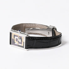 Load the image into the gallery viewer. 極美品 CARTIER カルティエ マストタンク LM アールデコ 腕時計 W1008095 SV925 SS 社外革 QZ マルチ文字盤 世界1000本限定 中古 4a005459