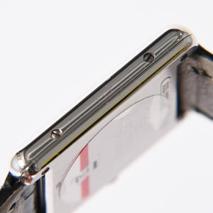 極美品 CARTIER カルティエ マストタンク LM アールデコ 腕時計 W1008095 SV925 SS 社外革 QZ マルチ文字盤 世界1000本限定 中古 4a005459