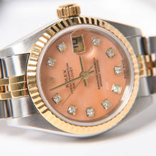 将图片加载到图库查看器中。 極美品 ROLEX ロレックス オイスター パーペチュアル デイトジャスト レディ 腕時計 79173G SS 18KYG AT ピンクオパール文字盤 中古 4a005460
