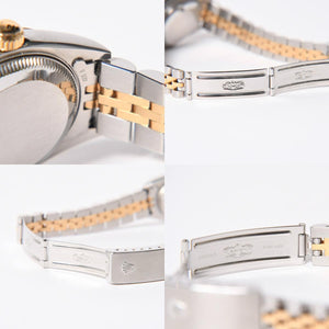 極美品 ROLEX ロレックス オイスター パーペチュアル デイトジャスト レディ 腕時計 79173G SS 18KYG AT ピンクオパール文字盤 中古 4a005460
