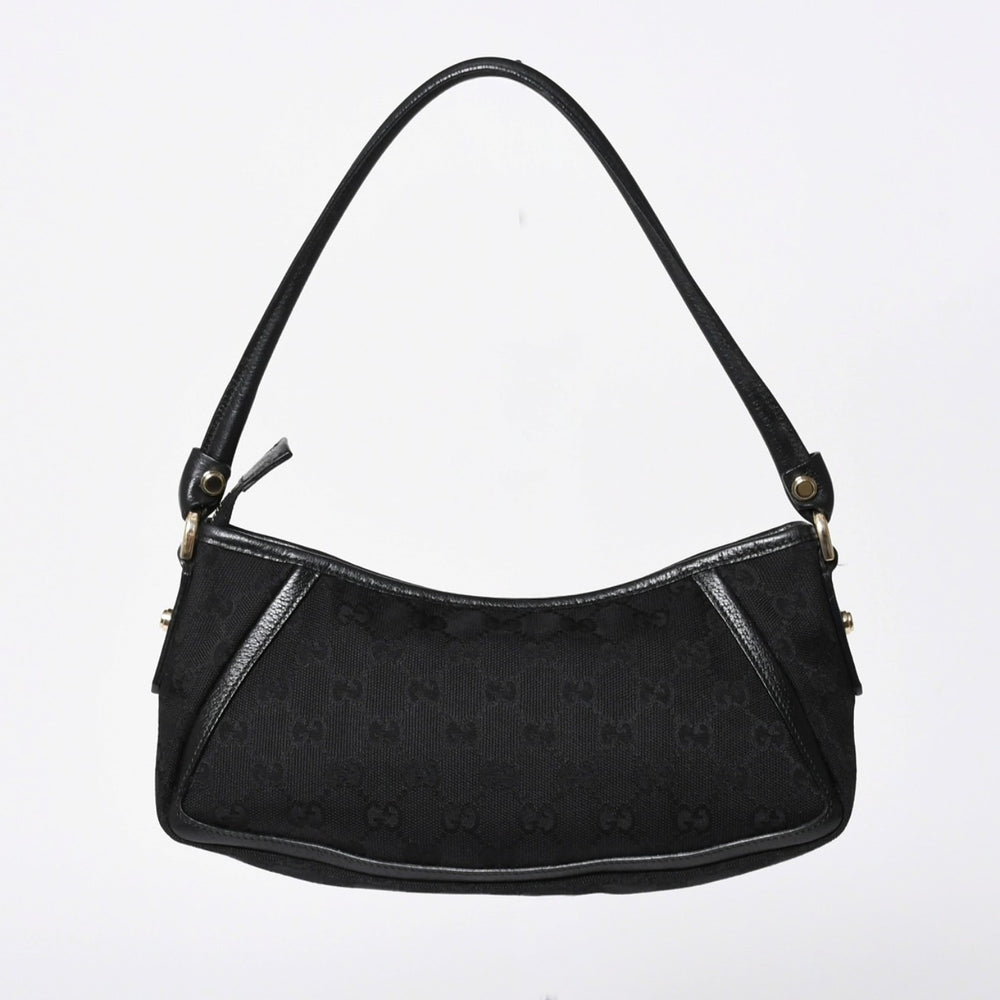 極美品 GUCCI グッチ Shoulder Bag ショルダーバッグ ミニショルダーバッグ アビー 130989 シルバー金具 ブラック 中古 4a006235