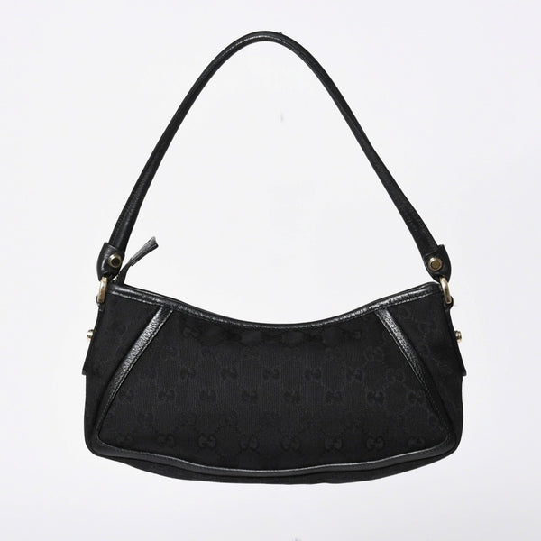 極美品 GUCCI グッチ Shoulder Bag ショルダーバッグ ミニショルダーバッグ アビー 130989 シルバー金具 ブラック 中古 4a006235