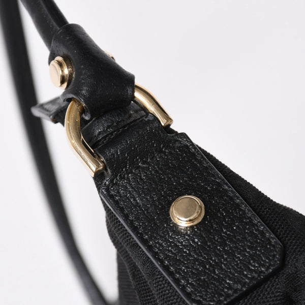 極美品 GUCCI グッチ Shoulder Bag ショルダーバッグ ミニショルダーバッグ アビー 130989 シルバー金具 ブラック 中古 4a006235