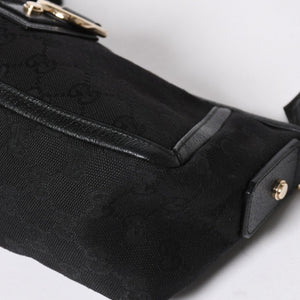 極美品 GUCCI グッチ Shoulder Bag ショルダーバッグ ミニショルダーバッグ アビー 130989 シルバー金具 ブラック 中古 4a006235