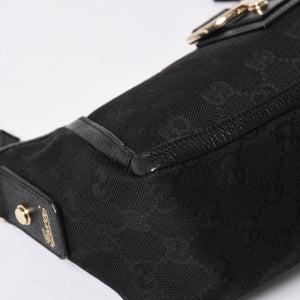 極美品 GUCCI グッチ Shoulder Bag ショルダーバッグ ミニショルダーバッグ アビー 130989 シルバー金具 ブラック 中古 4a006235
