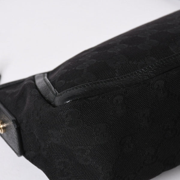 極美品 GUCCI グッチ Shoulder Bag ショルダーバッグ ミニショルダーバッグ アビー 130989 シルバー金具 ブラック 中古 4a006235