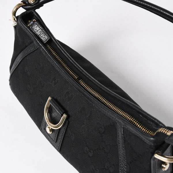 極美品 GUCCI グッチ Shoulder Bag ショルダーバッグ ミニショルダーバッグ アビー 130989 シルバー金具 ブラック 中古 4a006235