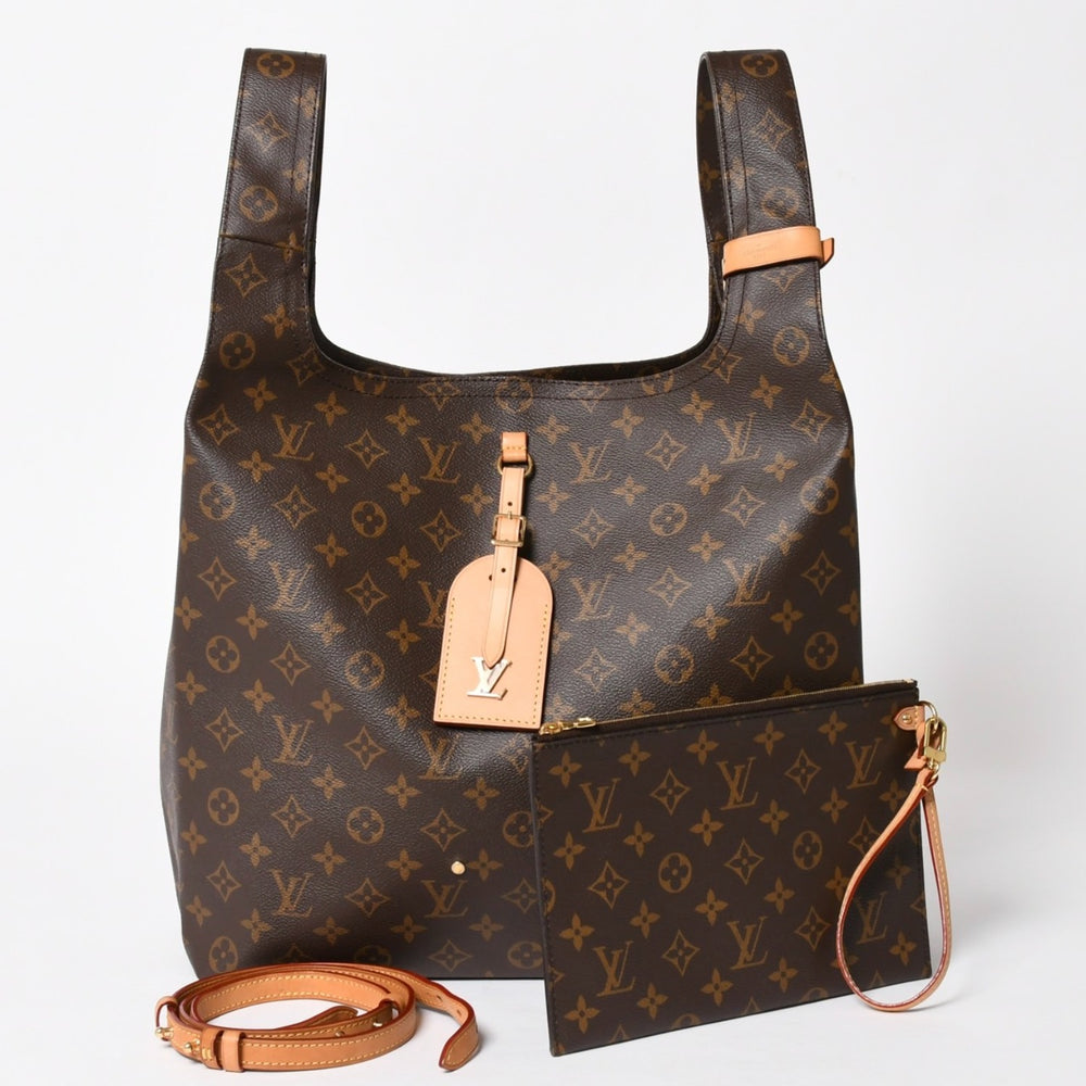 極美品 LOUIS VUITTON ルイヴィトン アトランティスGM M46817 モノグラムキャンバス トートバッグ ショルダーバッグ ブラウン ゴールド金具 中古 4a005461