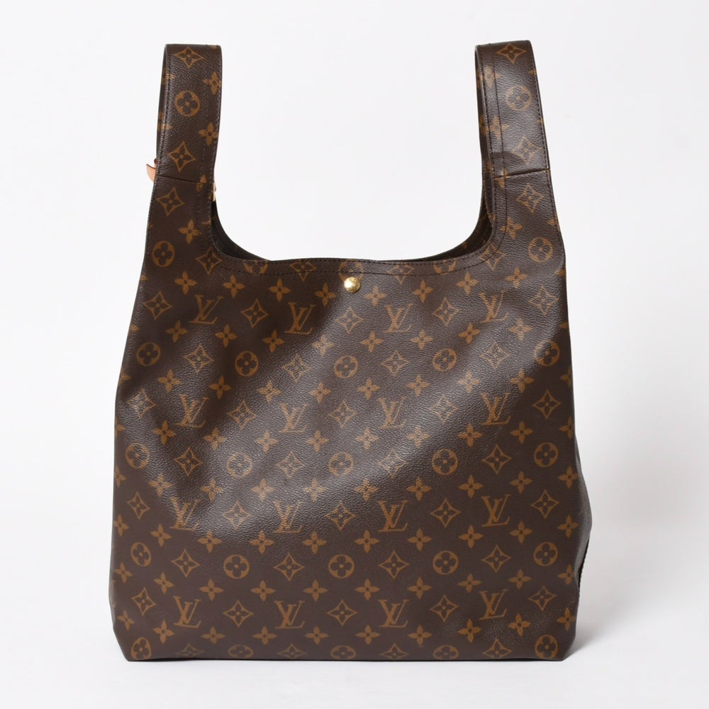 極美品 LOUIS VUITTON ルイヴィトン アトランティスGM M46817 モノグラムキャンバス トートバッグ ショルダーバッグ ブラウン ゴールド金具 中古 4a005461