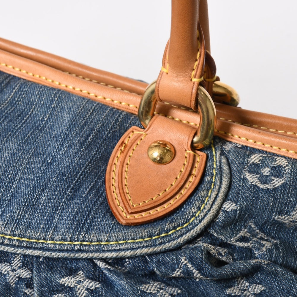 新品同様品 LOUIS VUITTON ルイヴィトン ネオカヴィMM ハンドバッグ M95349 2WAY モノグラム デニム ゴールド金具 中古 4a005631