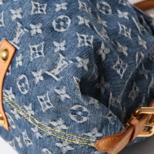 画像をギャラリービューアに読み込む, 新品同様品 LOUIS VUITTON ルイヴィトン ネオカヴィMM ハンドバッグ M95349 2WAY モノグラム デニム ゴールド金具 中古 4a005631