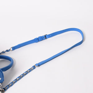 極美品 LOUIS VUITTON ルイヴィトン ショルダーバッグ M46425 スピーディ バンドリエール 20 2WAY ブルー ホワイト シルバー金具 中古 4a005684