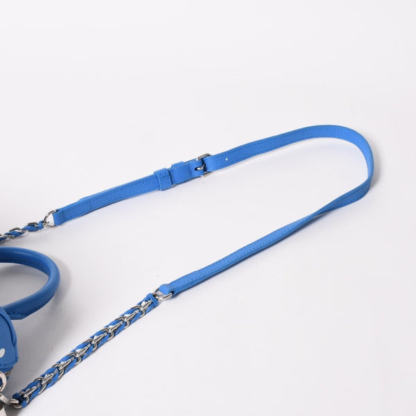 極美品 LOUIS VUITTON ルイヴィトン ショルダーバッグ M46425 スピーディ バンドリエール 20 2WAY ブルー ホワイト シルバー金具 中古 4a005684