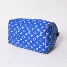 画像をギャラリービューアに読み込む, 新品同様 LOUIS VUITTON ルイヴィトン スピーディ P9 バンドリエール40 M24418 2WAY ボストンバッグ ブルー ゴールド金具 中古 4a005464