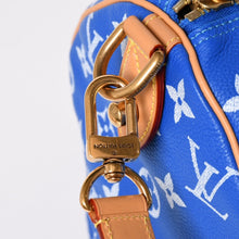 画像をギャラリービューアに読み込む, 新品同様 LOUIS VUITTON ルイヴィトン スピーディ P9 バンドリエール40 M24418 2WAY ボストンバッグ ブルー ゴールド金具 中古 4a005464